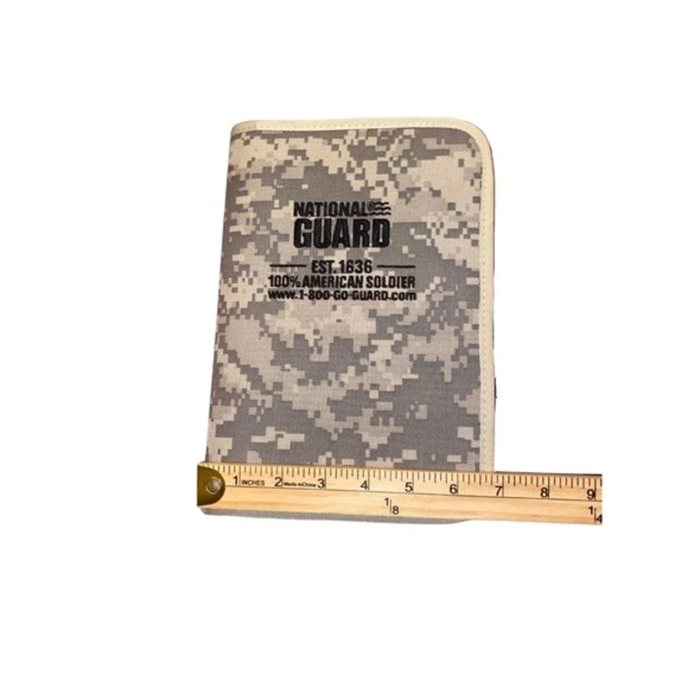 National‎ Guard Digital Camo Zippered Portfolio Organizer w/ Notepad